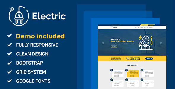 ElectricShop - Responsive Drupal 8.5 Electrical Service Theme icon