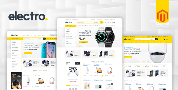 Electro Responsive Magento 2 Theme | RTL supported icon