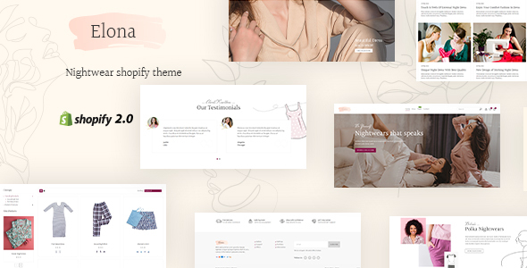 Elona - Lingerie, Inner Wear & Nightwear Store Shopify Theme icon