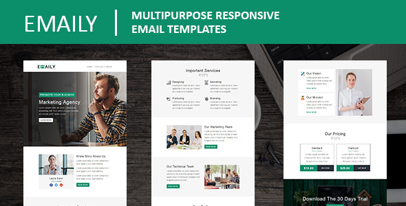 Emaily - Multipurpose Responsive Email Template With Online StampReady Builder Access icon
