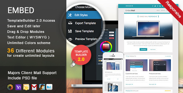 EmbedMail - Responsive E-mail Template icon