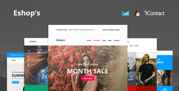 Eshop’s Mail - 8 Unique Responsive Email set + Online Access icon