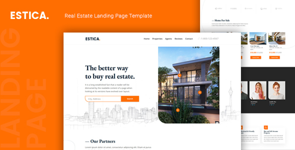 Estica — Real Estate Landing Page Template icon