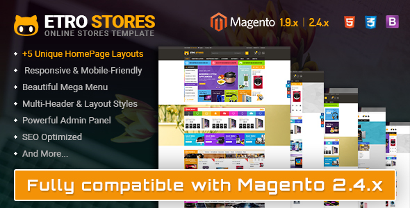 Etrostore - Multipurpose Responsive Magento 2 and 1 Theme icon