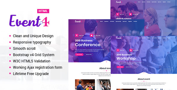 Event4 - Responsive Marketing Landing Pages icon