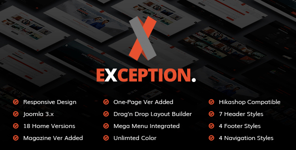 Exception - Business Multi-purpose Joomla Template icon