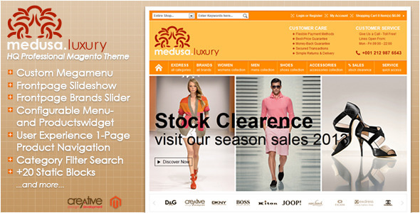 Exdress-Medusa Luxury Fashion Store Magento Theme icon