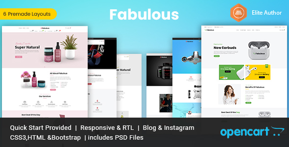Fabulous - Multipurpose Opencart Theme icon