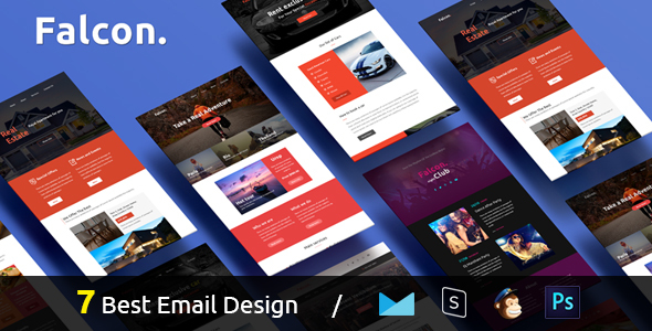 Falcon - Complete Email Package - Responsive Templates + Builder icon