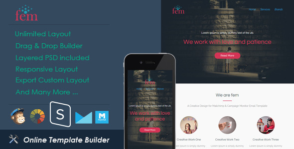 Fem - Responsive Email + StampReady Builder icon