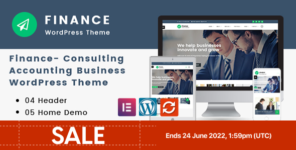 Finance - Consulting, Accounting WordPress Theme icon