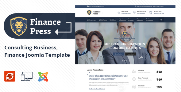 Finance Press - Consulting Business Joomla Template icon