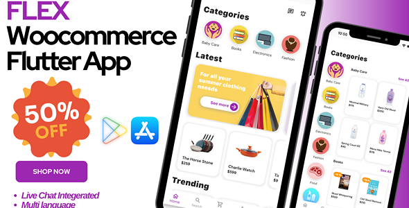 Flex Flutter App for Woocommerce icon