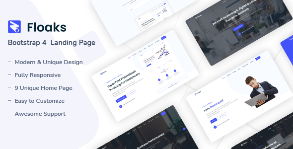 Floaks - Responsive Landing Page Template icon