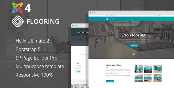 Flooring - Floor Repair / Refinish Joomla 4 Website Template icon