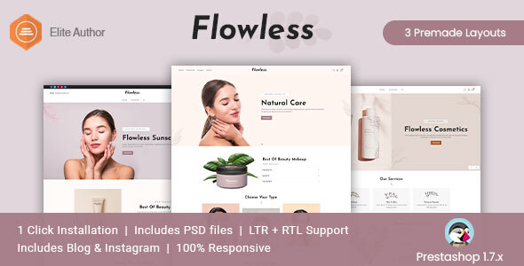Flowless - Beauty & Cosmetics Prestashop Theme icon
