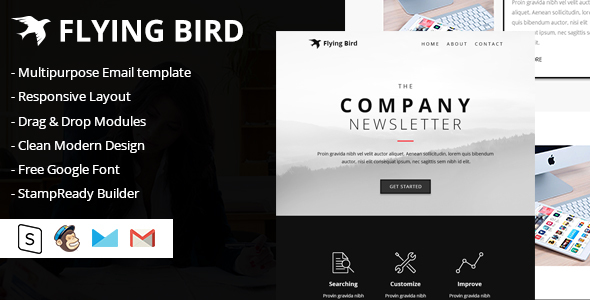 Flying Bird Multipurpose Email Template icon