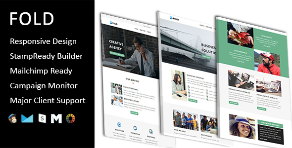 Fold - Email Template Multipurpose Responsive with Stampready Builder Access icon