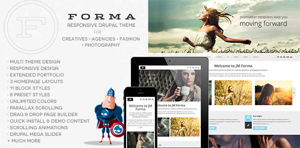 Forma, Creative, Fashion, Photogrpahy Drupal Theme icon