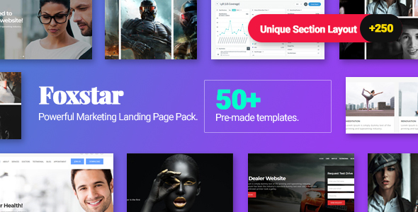 Foxstar - Landing Pages Pack With Page Builder icon
