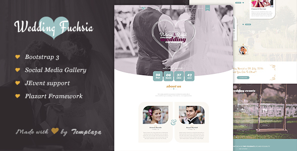 Fuchsia - Joomla Wedding Template icon