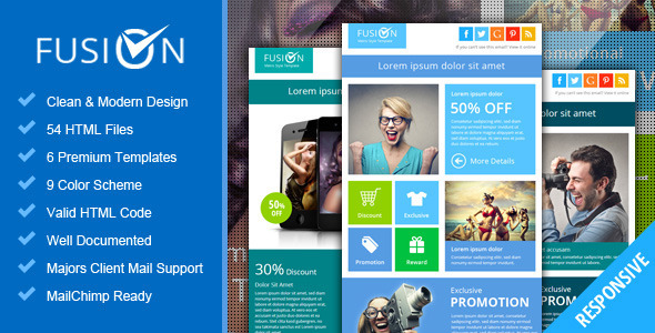 Fusion - Metro Email Newsletter Template icon