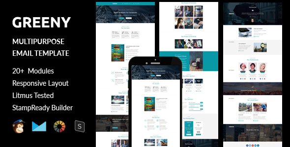 GREENY - Multipurpose Responsive Email Template + Stampready Builder icon