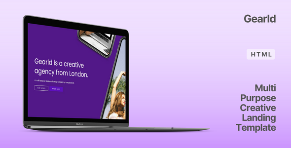 Gearld — Multi-Purpose Creative Landing Template