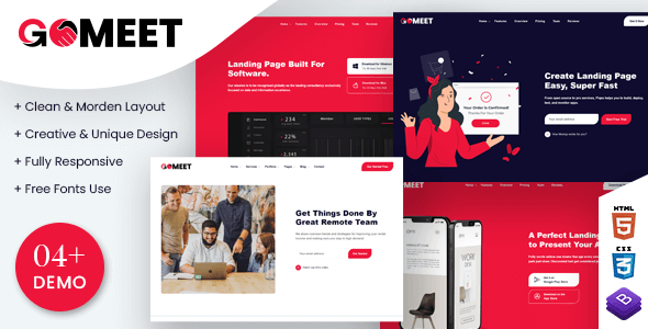 Gomeet Business & Meetup HTML Landing Page icon