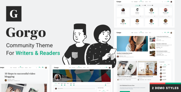 Gorgo - Multi-Purpose Collaborative Blog & Community BuddyPress Theme icon