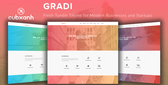 Gradi - Fresh Tumblr Theme for Modern Businesses and Startups icon