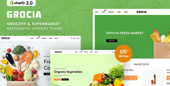 Grocia - Grocery & Supermarket Responsive Shopify Theme icon
