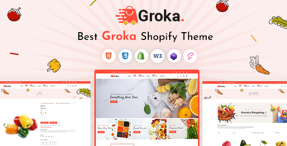 Groka - Vegetable, Organic & Grocery Supermarket Responsive Shopify Theme OS 2.0 icon