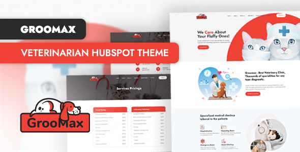 Groomax - Veterinarian Clinic HubSpot Theme icon