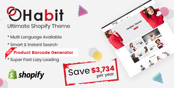 Habit - Fashion Shopify Theme Multipurpose Responsive Template icon