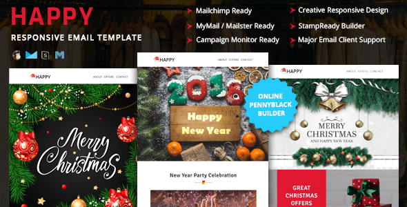 Happy - Responsive Christmas & New Year Email Templates with Stampready Builder Access icon