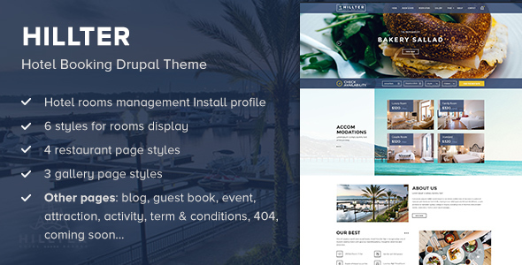 Hillter - Hotel Booking Drupal Theme icon
