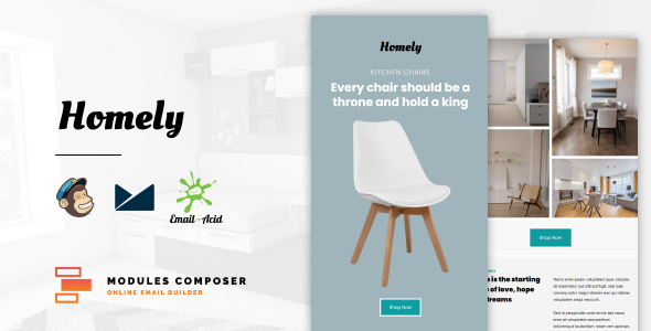Homely - E-Commerce Responsive Furniture and Interior design Email icon
