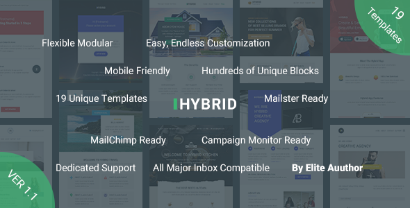 Hybrid, Complete Email Marketing Template + Builder Access icon