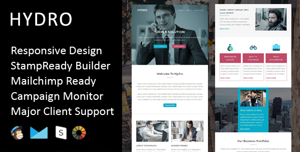 Hydro - Multipurpose Responsive Email Template + Stampready Builder icon