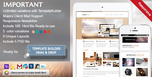 IMPORTANT-Responsive Email Template icon