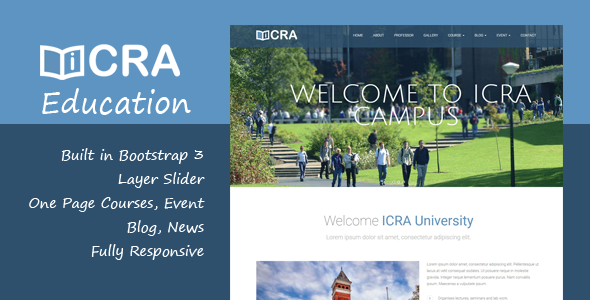 Icra - Education Joomla Template icon