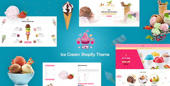 Icy - Shopify Ice Cream, Cake Shop Theme icon