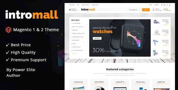Intromall - Responsive Magento 1 & 2 Theme icon