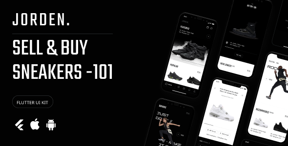 Jorden Sell and Buy Sneakers Flutter UI Kit icon