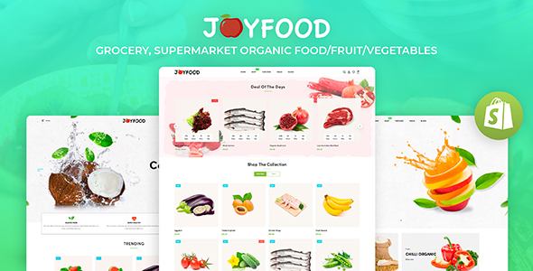 JoyFood - Grocery, Supermarket Organic Food/Fruit/Vegetables eCommerce Shopify Theme icon
