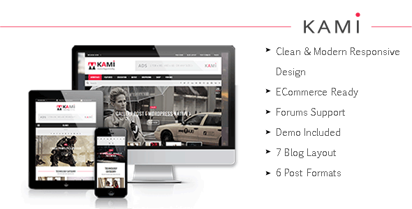 KAMI - Creative Magazine and Blog Drupal 7.6 Theme icon