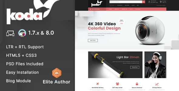 KODA Electronics Store - Prestashop 1.7 & 8.x Responsive Theme icon