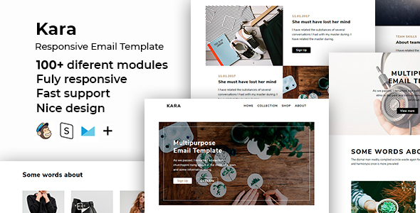 Kara – 100+ Responsive Modules + StampReady, MailChimp & CampaignMonitor compatible files icon