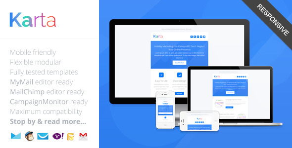 Karta, Minimalist Responsive Email Template icon